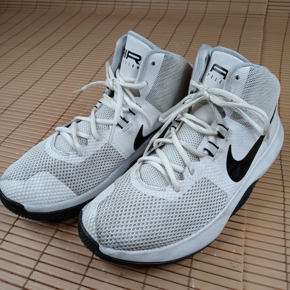 Nike Precision 898455-100  WHITE/BLACK Men's Size 8 athletic shoes. 20.1pm - Picture 2 of 10